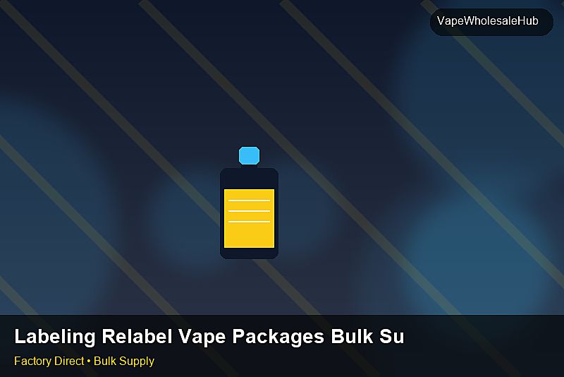 Labeling Relabel Vape Packages Bulk Supply โ Labeling Relabel Vape Packages Bulk Supply: Customs Documentation | 2026 Edition photo 2