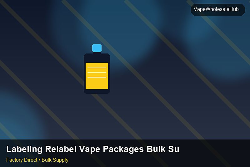 Labeling Relabel Vape Packages Bulk Supply — Labeling Relabel Vape Packages Bulk Supply: Compliance Standards | 2026 Edition photo 1